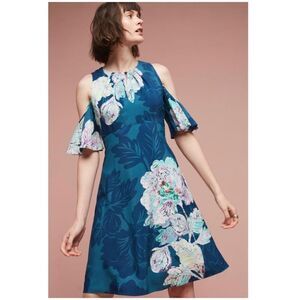 Anthropologie Elia Open-Shoulder Dress Maeve size 4